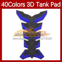 Motorcycle Stickers 3D Carbon Fibre Tank Pad Protector For KAWASAKI NINJA ZX636 ZX-6R ZX 6R 6 R ZX6R 00 01 02 2000 2001 2002 Gas Fuel Tank Cap Sticker MOTO Decal 40 Colours