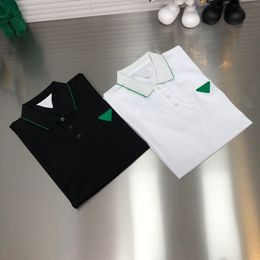 2023 new men's short-sleeved polo shirt light luxury brand design casual comfortable short-sleeved top