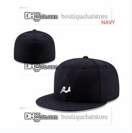 One Piece Men's Team Baseball Fitted Hats Black Royal Blue Purple Color " Chicago" SF STL Flat Letter Sport Full Closed Caps Mix Size 7- 8 For Men and Women MA2-031