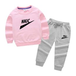 Clothing Sets Fashion Baby kids Boys Girls Clothes Set Pullover Sweatshirt Trousers Infant Casual 2Pcs Outfits Suit