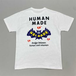 Men's T-shirts 2023ss Human Made T Shirt Men Women 1 High Quality Heart Print Oversized Hip-hop Top Tees b5