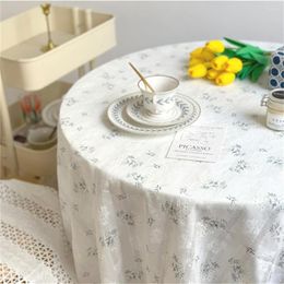 Table Cloth Pastoral Style Floral Tablecloth Placemat Coffee Girl Bedroom Decor Makeup Shooting Background