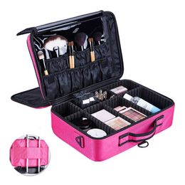 Cosmetic Organiser Storage Boxes Bins Professional Makeup Travel Case High-capacity Female Make Up Box Bolso Mujer Good Toiletry Y2302