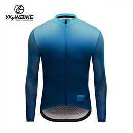 Cycling Shirts Tops YKYWBIKE Pro Cycling Jersey Bicycle Sportswear Clothes MTB Bike Clothing Long Sleeve Cycling Clothing Ropa De Ciclismo 230227