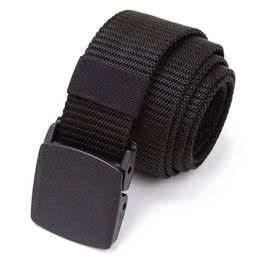 Cinture Fibbia automatica Uomo Cinture in nylon Tela Tessuto casual Cintura tattica Accessori di qualità Jeans militari Cinturino in vita militare Z0223