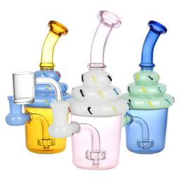 Vintage Cake Glass bong Hookah Original Factory Direct Sale can put customer logo by DHL UPS CNE