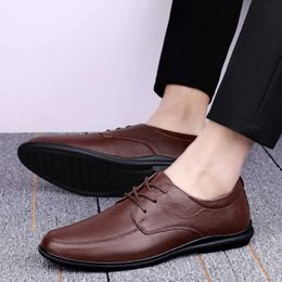 Dress Shoes Genuine Leather Men Shoes Casual Luxury Brand 2020 Italian Mens Loafers Moccasins Breathable Boat Shoes Zapatos Hombre R230227