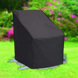 Chair Covers Convenient Cover Large Capacity Black Stacked Dust Oxford Cloth Furniture Outdoor Accessories