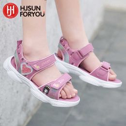 Sandals New Summer Beach Water Children Sandals Fashion Girls Shoes Lightweight Nonslip Soft Bottom Cartoon Comfortable Kids Shoes Z0225