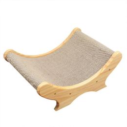 Cat Toys -Cat Corrugated Paper Bed Scratch Board Toy Sofa Wearable Easy Clean Scratcher Grinding Claw