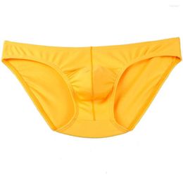 Underpants Fashion Men's Brief Underwear Sexy Penis Pouch Bikini Male Undershorts Smooth Men Elastic Stretch Soft Calzoncillos