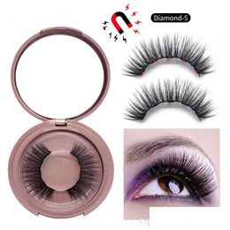 False Eyelashes 5 Magnetic With Magnets Handmade Natural Magnet Lashes Need To Use Eyeliner Drop Delivery Health Beauty Makeup Eyes Dh8M6