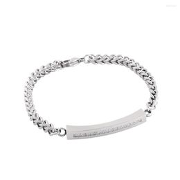 Chains Polished Steel Stainless Jewellery CZ Stones Inlay Cremation Urn Bracelets For Men Women