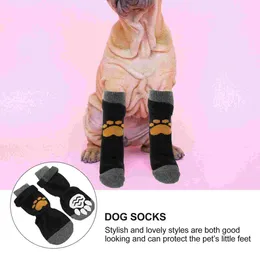 Dog Apparel 6Pcs Pet Anti-slip Socks Adorable Stockings Warm Footwear Decorative