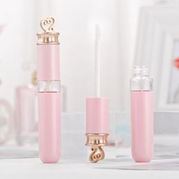 Storage Bottles 50pc Empty Lipglaze Tube Pink Lipgloss Tubes Lip Gloss Glaze High-grade Packaging Material Refillable Bottle