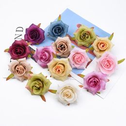 Decorative Flowers & Wreaths 10 Pieces Fake Crafts Home Decoration Accessories Gifts Box Roses Wedding Bridal Clearance Garland Brooch