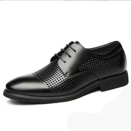 Dress Shoes Summer Oxford Shoes For Men Luxury Brand Formal Shoes Men Italian Fashion Mens Wedding Office Shoes Leather Tenis Masculino R230227