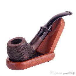 Smoking Accessories Solid wood ebony Mini pipe 9MM core Philtre palm entry pipe