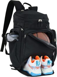 School Bags basketball backpack bag With Large shoe and ball compartment soccer baseball softball volleyball sport 230227