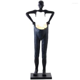 Floor Lamps Sculpture Humanoid Lifting Pants Large Abstract Resin Sculptured Ornaments Landscape Decorative Crafts Lamp