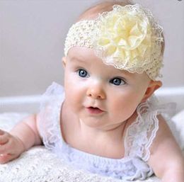 2014 new children's popular hair band baby hair accessories lace knitted headband 7 Colour batches