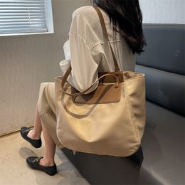 Tote Bag Plain Casual High Capacity Shoulder Cross Body Canvas Bag Fashion High Quality