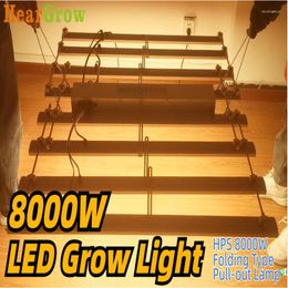 Grow Lights 8000W Replace HPS Lamp LED Pull-out Folding Type Professional Planting Lighting Indoors Greenhouse Tents Crop Plants
