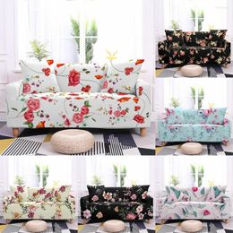 Chair Covers Floral Pattern Sofa Cover Home Decor Living Room Elastic All Inclusive Couch Leaf Stretch Furniture Protector 1/2/3/4 Seat