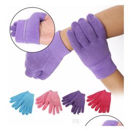 Other Skin Care Tools Gel Spa Sile Gloves Soften Whiten Exfoliating Moisturising Treatment Hand Mask Repair Beauty Drop Delivery Hea Dha4X