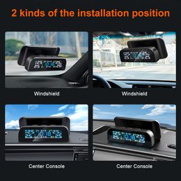 Solar TPMS Sensor Car Tyre Pressure Monitoring System Tyre Pressure External Sensors for 4 Wheel TMPS