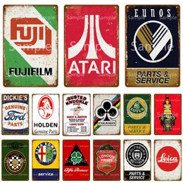 Classic Parts Service art painting Plaque Vintage Car Motor Decorative Signs Game Poster Man Cave Garage home wall personalized Decoration Size 30X20cm w02