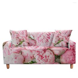 Chair Covers Floral Style Stretch Sofa Cover Rose Printing All Inclusive Armrest Furniture Living Room Recliner Couch Cushion