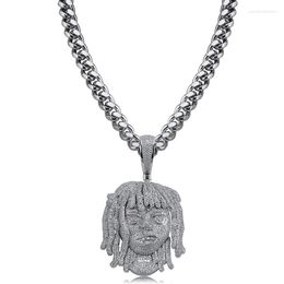 Pendant Necklaces Iced Out Rapper Necklace Arrival Cubic Zirconia Big Size Mens Fashion Hip Hop Jewellery