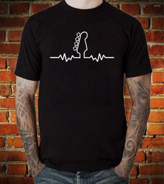 Men's T Shirts 2023 Creative Design Guitar Lifeline Shirt Men Fashion Summer Cotton Print Heartbeat T-Shirt Tops Tee Homme Tshirt