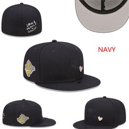 New NY Baseball Fitted Caps With World Series Patch Team Snapbacks Hat Navy Black White Cap All Size Mix Match Order All Hats