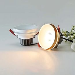 Ceiling Lights 2023 Recessed Anti-glare LED Downlight Side-Firing Dimmable AC85-265V Lamp Spot Light Home Living Room Bedroom Lighting