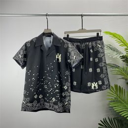 2 summer fashion Mens Tracksuits Hawaii beach pants set designer shirts printing leisure shirt man slim fit the board of directors short sleeve short beachs#31