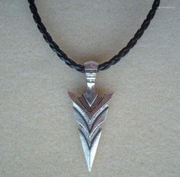 Pendant Necklaces 1PCS Fashion Vintage Large Arrow Tribal Arrowhead Spear Symbol Necklaces- Ethnic Boho Hippy Jewellery Gifts