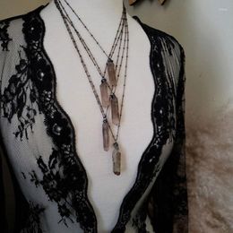 Pendant Necklaces Smoky Quartz Point Necklace / Vampire Gothic Horror Witch Penny Dreadful Witchy Jewelry