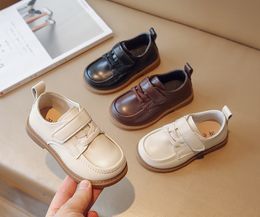 First Walkers Spring and autumn Korean version of children's leather shoes baby fashion toddler shoes boys soft sole single shoes sol 230227