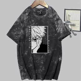 Men's T Shirts Harajuku Men's Tshirt X Killua Printed Unisex Short Sleeve Shirt