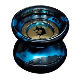 Yoyo Professional Butterfly Yoyo Alloy Responsive Yoyo 10 Ball Bearing Yoyo For Advanced Player With 10 Strings 230227