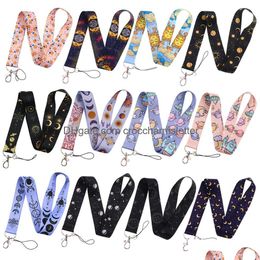 Cell Phone Straps Charms Shoe Parts Accessories Lx380 Lanyard Neck Strap Rope For Mobile Id Card Badge Holder With Keychain Keyrin Ot4Cs