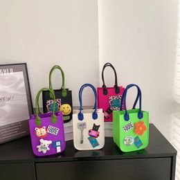 Designer Bag Cute Cartoon Characters Ambroidered Handbag Colored Mini Bag
