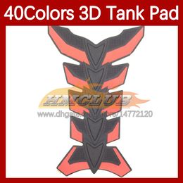 Motorcycle Stickers 3D Carbon Fiber Tank Pad Protector For HONDA CBR1000RR CBR1000 CBR 1000 RR 1000RR 1000CC 04 05 2004 2005 Gas Fuel Tank Cap Sticker Decal 40 Colors