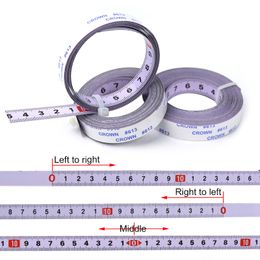 Tape Measures Self-adhesive Measure Steel Ruler Metric Scale 1M-5M Length For T-track Router Table Saw Household Measuring Tools 230227