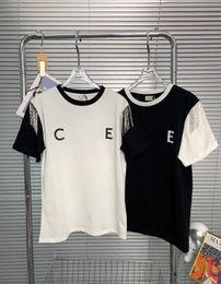 T-Shirt Woman Shirts Fashion T Shirts Women Tops Dresses Tee Short Sleeves Tassels Summer Daily Wearing Letter Printing Girls Jersey S M L