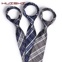 Neck Ties Mens Ties 8cm Classic Polyester Hand Neck Ties for Men Striped Bussiness Narrow Collar Slim Wedding Party Tie Casual Plaid Tie J230227