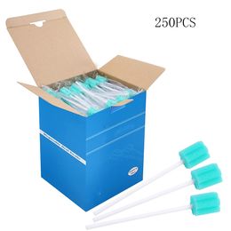 Toothbrush 100PCS Disposable Oral Swabs Sterile Dental Sponge Swabsticks Unflavored For Mouth Gum Cleaning Tooth Stick Elderly 230228