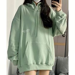 Womens Hoodies Sweatshirts American style brand retro hoodie high end design feeling lazy male and female students loose long sleeved top women 230227